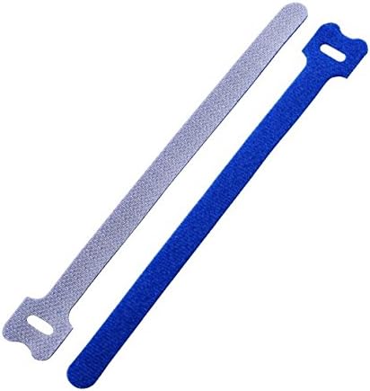 8-in Hook and Loop Straps, 10-Pack Blue, Speciality Cable Tie