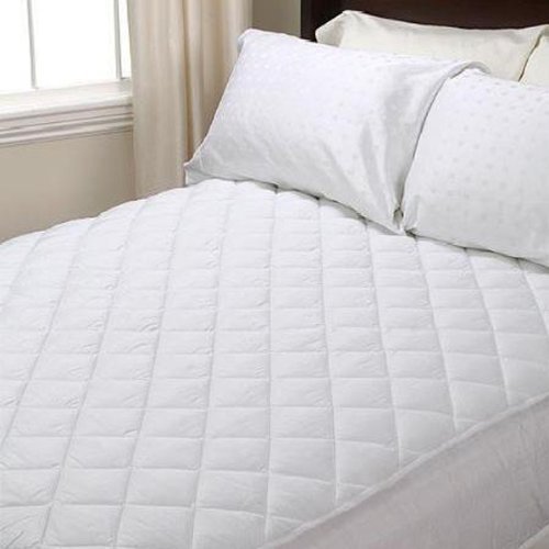 Super King Polycotton Quilted Fitted Mattress Protector Extra Deep 30cm (12" Approx) 180cm x 200cm by Quality Linen and Towels