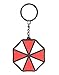 Produktbild Resident Evil Unisex Schlüsselanhänger Umbrella Logo Rot Weiß 100% Kautschuk - Fan Anhänger Umbrella Logo