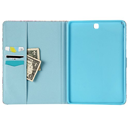 Samsung Galaxy TAB A 9.7 T550 Hülle, COLJOY Samsung Galaxy Tab A 9.7 SM-T550 T555 Kunstledertasche PU Schutzhülle Tasche Leder Brieftasche Hülle Case Cover mit praktischer Ständerfunktion und Auto Sleep / Wake Up Funktion, DDT002 - 4