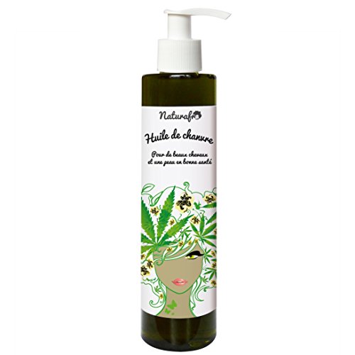naturafro - Aceite de Cáñamo para cabello y piel - 100 ml tapón Bomba