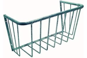 FRITZ GÖBEL Râtelier à foin mural pour chevaux Surface galvanisée à chaud 77 x 44 x 31 cm