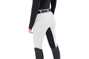 CLSSLVVBN Pantalon d'équitation résistant aux déchirures, Coutures Fines et sans Perte, Pantalon d'équitation en Polyester résistant à l'usure, durabilité, Blanc XXL