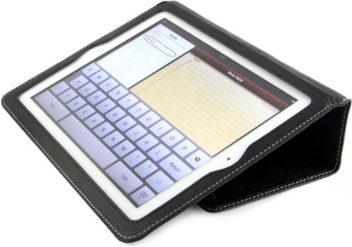 StilGut Executive Case Tasche aus feinstem Leder für das neue Apple iPad (3. und 4. Generation) in Schwarz - 2