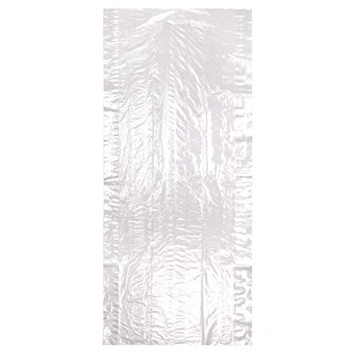 HANGERWORLD 50 Custodie Proteggi Abiti 114cm in Polietilene Trasparente Antipolvere Spessore 0,020mm