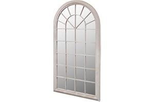 vidaXL Specchio da Giardino ad Arco 60x116 cm con Arcata Specchiera Esterni