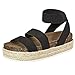 Produktbild BURFLY Frauen retro Stroh dicken Boden römische Sandalen Strandschuhe römische Schuhe Freizeitschuhe