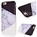 Produktbild iPhone 6S Plus Hülle, iPhone 6 Plus Hülle, SpiritSun Transparent Handy Hülle für Apple iPhone 6 6S (4.7 Zoll) Weich TPU Silikon Schutzhülle Niedlichen Muster Schale Tasche Ultradünnen Etui Anti-stoß Kratzfeste Case Cover mit Marble Muster - Schwarz und weiß