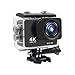 Price comparison product image FSMJY Action Camera 4K Waterproof Motion Cam 30m Underwater Camera 2.0 Touch Screen 16MP WiFi WDR Wide Dynamic Anti-Shake 170°6G+1IR Fisheye Lens Comes With Accessory Kit (Color : Black)