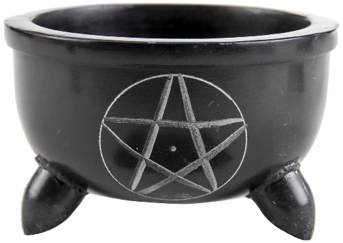 Berk ST-081 Räucher-Zubehör - Specksteinschale Pentagramm, mittel