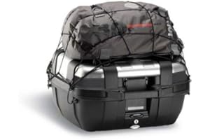 MOTO SPORT MONDO RETE ELASTICA FISSAGGIO RAGNO GIVI T10N NERA COMPLETA DI ATTACCHI PER AGGANCIARE OGGETTI SUL COPERCHIO DELLE VALIGIE O PORTAPACCHI