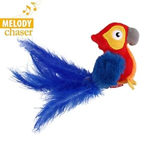 Vealind GiGwi Melody Chaser Juguete Interactivo de Felpa para Perros y Gatos (Erizo)