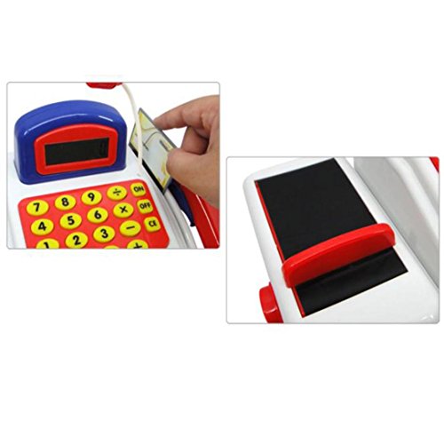 Winkey Kids Toy Pretend Play Electronic Cash Register Toy Realistic Actions & Sounds With Mic - Image 7