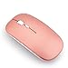 Produktbild Bluetooth Mouse, EONANT 3.0 Portable Maus mit Wiederaufladbare Wireless USB Maus Leise und Ruhig Click für Notebook, PC, Laptop, Computer, Windows / Android Tablet, Macbook (Red Snow)