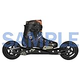 patines off road decathlon Nordic de skate con vástago reforzado cáscara y alto para la estabilidad, control y una buena transferencia de fuerza y incluye ajustable Wade freno