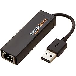 AmazonBasics - Adaptador de red LAN Ethernet 10/100 a USB 2.0