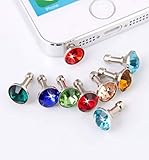 Lot X5 caché Jack Diamante para smartphone tablet de polvo 35 Bijou tapón universal de colores: rojo, azul, oro, plata, rosa
