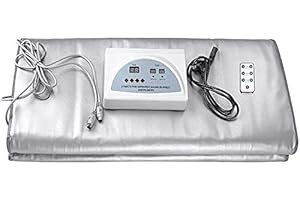 Infrarouge Lointain HUKOER Couverture de Sauna (FIR) avec Télécommande Oxford Sauna Chauffage Couverture pour Détox Anti-vieillissement soulage la Fatigue Physique Beauté Machine