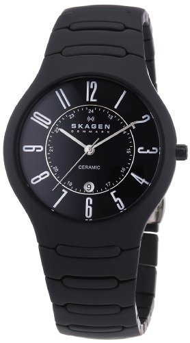 Skagen Herren-Armbanduhr XL Analog Quarz Keramik 817LBXC Skagen Herren-Armbanduhr XL Analog Quarz Keramik 817LBXC