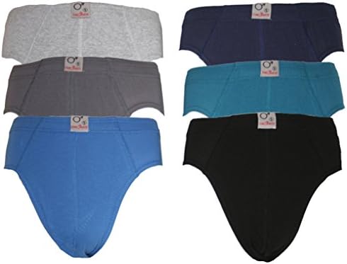 6 Pack Briefs Pants Underwear Shorts Top Quality 100% Cotton In Different Colours and Models - multicolour -