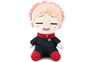 Zhongkaihua JJK Itadori Yuji Plush Figure 23CM Plush Pillow Anime PP Cotton Cushion Soft Stuffed Furry Car Home Sofa Christmas Decoration Pendant Ornament
