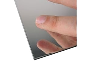 CrestGlass 3mm Silver Acrylic Mirror A3 Sheet 420 x 297 Perspex Mirror Plastic Safety Mirror