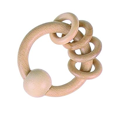 Heimess Hochet - Naturel avec Anneaux