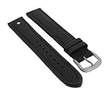 Junghans Ersatzband | Uhrenarmband 21mm | Leder schwarz 030/4100 030/4102