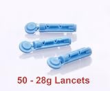 50 x 28G Manufacturer Confirmed Fully Compatible Lancets for PiC Indolor, Microlet, Freestyle, Abbott, One Touch , SD and many more.. (Yes - I have a disability related to this product, 50 - 28g Lancets)