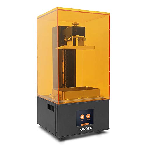 LONGER Orange 10 3D Drucker, Resin 3D Drucker mit Touchscreen, Parallele LED-Beleuchtung, Schnelles Schneiden, Temperaturwarnsystem, Druckgröße 98 mm * 55 mm * 140 mm