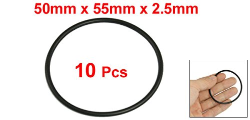 10 x schwarz 55 mm OD 50 mm Inner Dia Nitrilkautschuk O-Ring Oil Seal Dichtung - 2