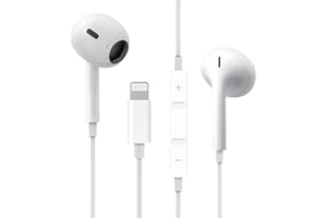 SESENO In-Ear Kopfhörer [MFi-Zertifiziert] Stereo Sound Lightning Kopfhörer für iPhone HiFi Stereo Ohrhörer Kompatibel mit iPhone 11/12/13/13 mini/14/X/XS/XR/8/7 Unterstützt alle iOS