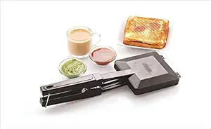 Canberry_Gas Sandwich Maker Gas Toaster/Crispy/Delicious/Sandwich Maker Aluminium 2-Cut Sandwich Griller Pack of 1-Color Black