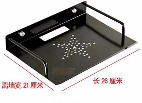 Aluminum Aluminum Space Router Wall Mount Bracket Set-Top Boxes Racks Videophone Racks,D-26*21Cm