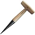 GARDENBASICS Hand Dibber- Dibbler Tool for Planting | Gardening Tools for Home | Sow Dibble with Wood Handle | Garden Hole Punch Tool for Planting Seeds | Hand Held Bulb Planter for Planting Flowers
