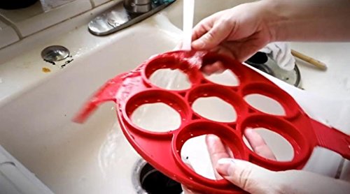 Die Zweite Generation Silikon Pfannkuchen Form, Non Stick Kuchen Maker Ei Ring Echte Produkt Lanbao - 4