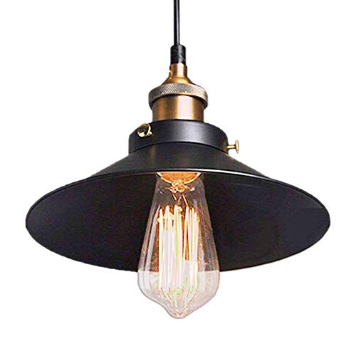 LANTU CREATIVE Industriel Lustre Rétro abat-jour 8.5 pouces Mode Rétro Industriel Edison Lustre En Métal Art Décoration (1 pcs)