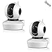 Produktbild QLPP Überwachungskamera, 720P IP-Kamera mit Nachtsicht/Zwei-Wege-Audio, WiFi Indoor-Home-Dome-Kamera für Haustier, Fernüberwachungsmonitor,2pack