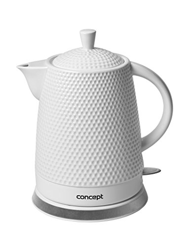 CONCEPT Hausgeräte RK-0040 Keramik Wasserkocher + 2 Tassen 1.5L 2200W