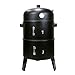 Produktbild first4spare quamis436 3 Etagen Multifunktions-Barbecue Smoker Grill - schwarz
