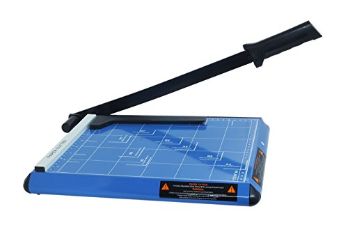 DOBO® Taglierina a leva taglia carta cutter professionale fogli con formato massimo A4 ed inferiori ghigliottina in metallo con base di lavoro centimetrata