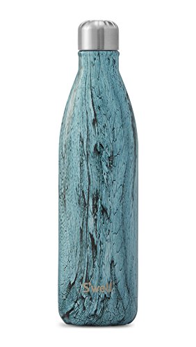 S'well Petrol / 25oz Holz Wasserflasche TEAL WOOD