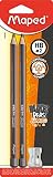 Incluye a juego de cuchillos Maped m854041 - Lápiz Black Peps Jumbo, incluye sacapuntas, 2 unidades)