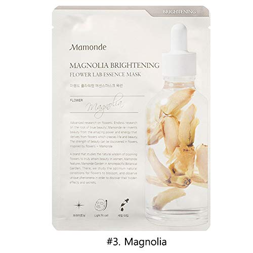 MAMONDE Flower Lab Essence Mask 5 Sheet Mask Pack (#3. Magnolia)