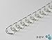 Produktbild POV® Drahtbinderücken 23 Ringe 9,5mm, 3/8 Zoll, 2:1 Teilung brilux, Verpackun...