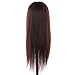 Anself Hair Model Long Synthetic Hair Hairdressing Training Head Mannequin Cut for Salon Practice with Clamp Dummy Model