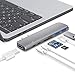 Produktbild USB C Hub,Aluminum USB-C Hub Adapter, Multi-Function USB C HUB, Type C Hub with HDMI, 40Gbps Thunderbolt 3, USB-C Power Delivery, SD and Micro SD/TF Card Reader, 2 USB 3.0 Ports for MacBook Pro
