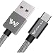 Produktbild Micro USB Kabel 2m Widmann 2.4A USB Ladekabel - Schnellladekabel für Android Smartphones, Samsung, HTC, Sony, Nexus und mehr - Nylon Space Grau