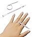 Produktbild AOLVO Multisizer, ökonomisch, Ringmaß Gauge Juwelier Ring Finger Stick Dorn Messung Tools für Männer, Frauen und Kinder/Karo Ring Größe (1–17 USA Größen)