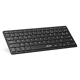 Jelly Comb Clavier Sans Fil Ultra-Mince Clavier AZERTY Portable-Noir